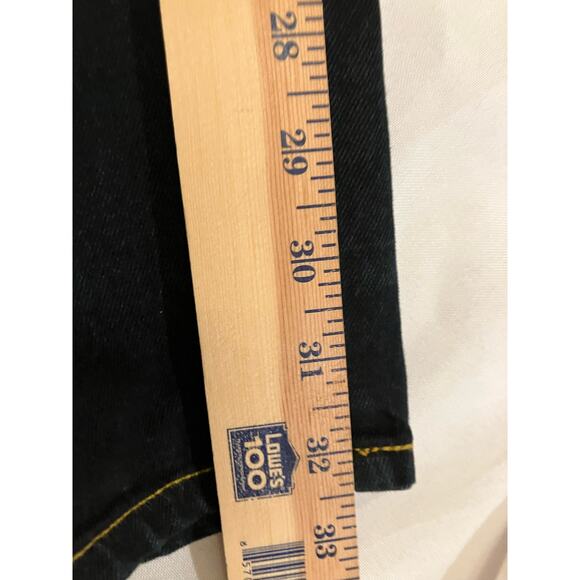 Kani Gold Jeans Mens 38x34 Straight Dark Wash Classic Embroidered Hip Hop - Picture 12 of 13